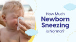 An older infant around 12 months old blowing thier nose.