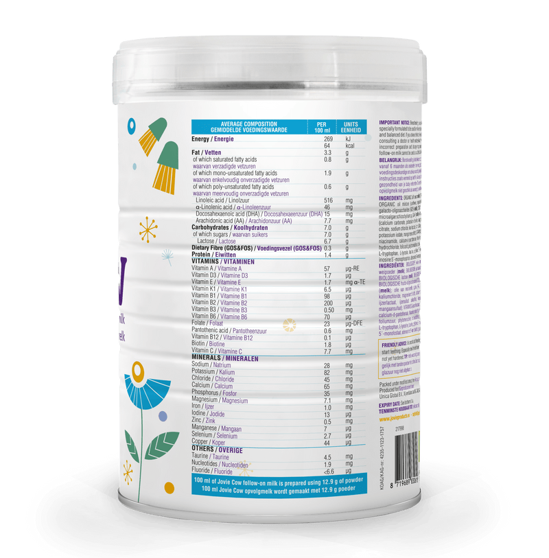 Jovie Cow Organic Stage 2 Organic Formula