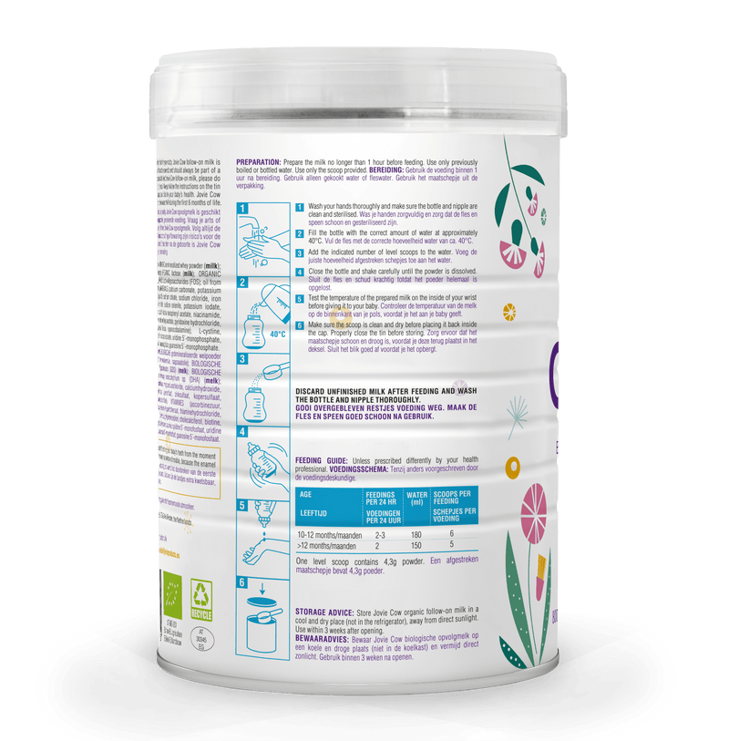 Jovie Cow Organic Stage 3 Organic Formula