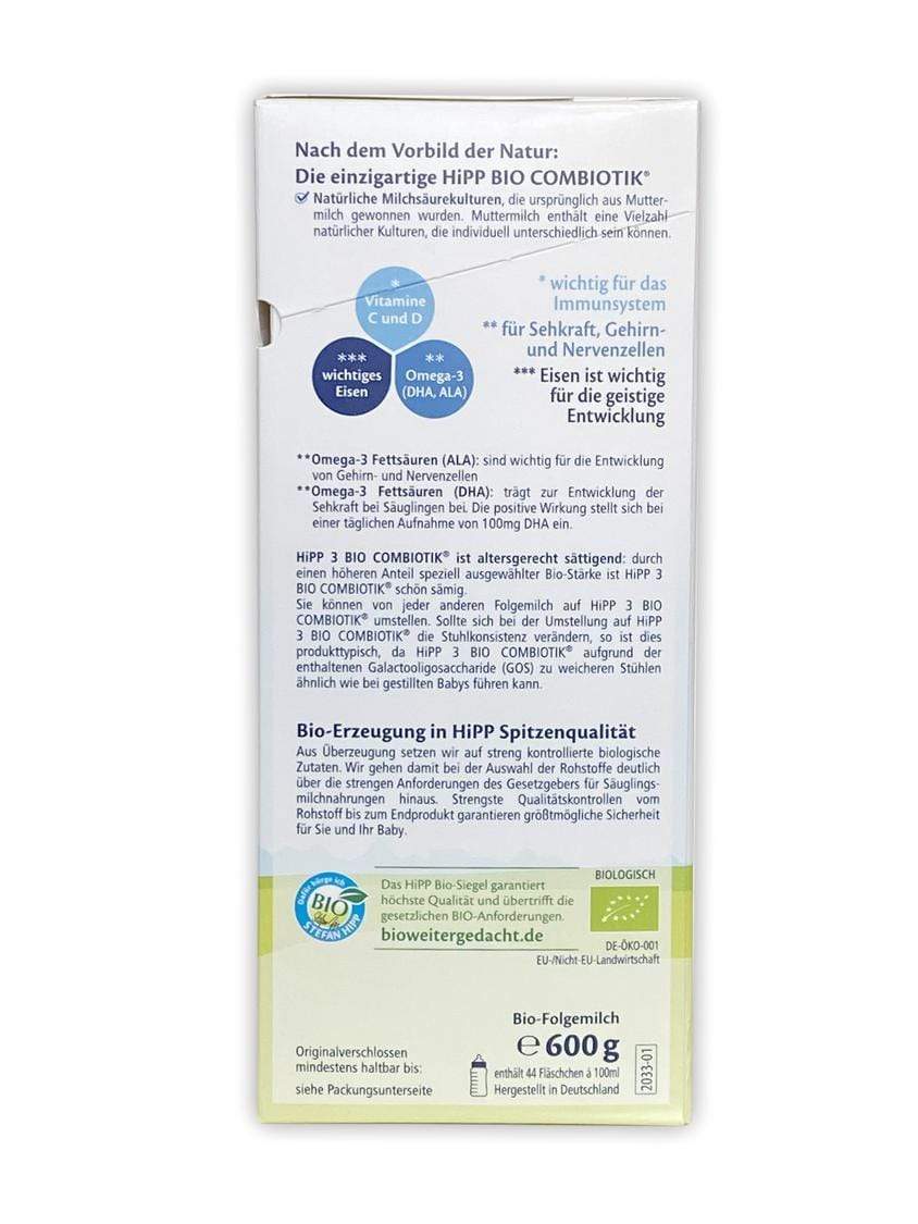 HiPP German Stage 3 Formula Save 50 on 1st Order