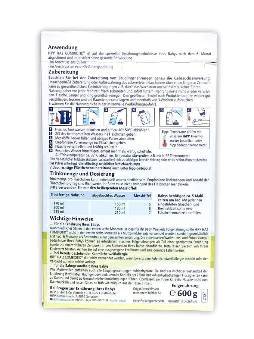 Hipp hypoallergenic sales formula stage 2