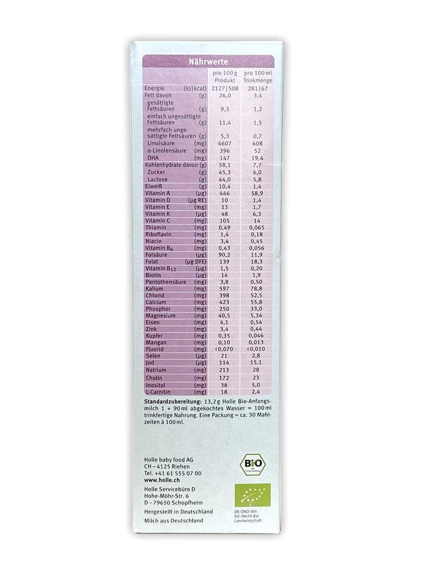 Holle organic goat milk formula 2024 stage 1
