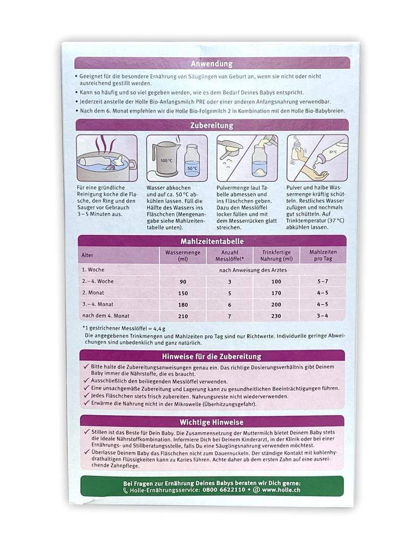 Organic start holle formula clearance