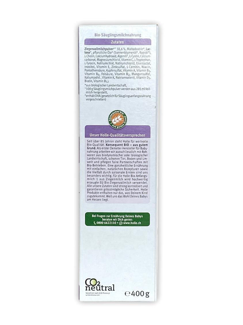 Holle Goat Milk Stage 1 Formula Save 50 on 1st Order