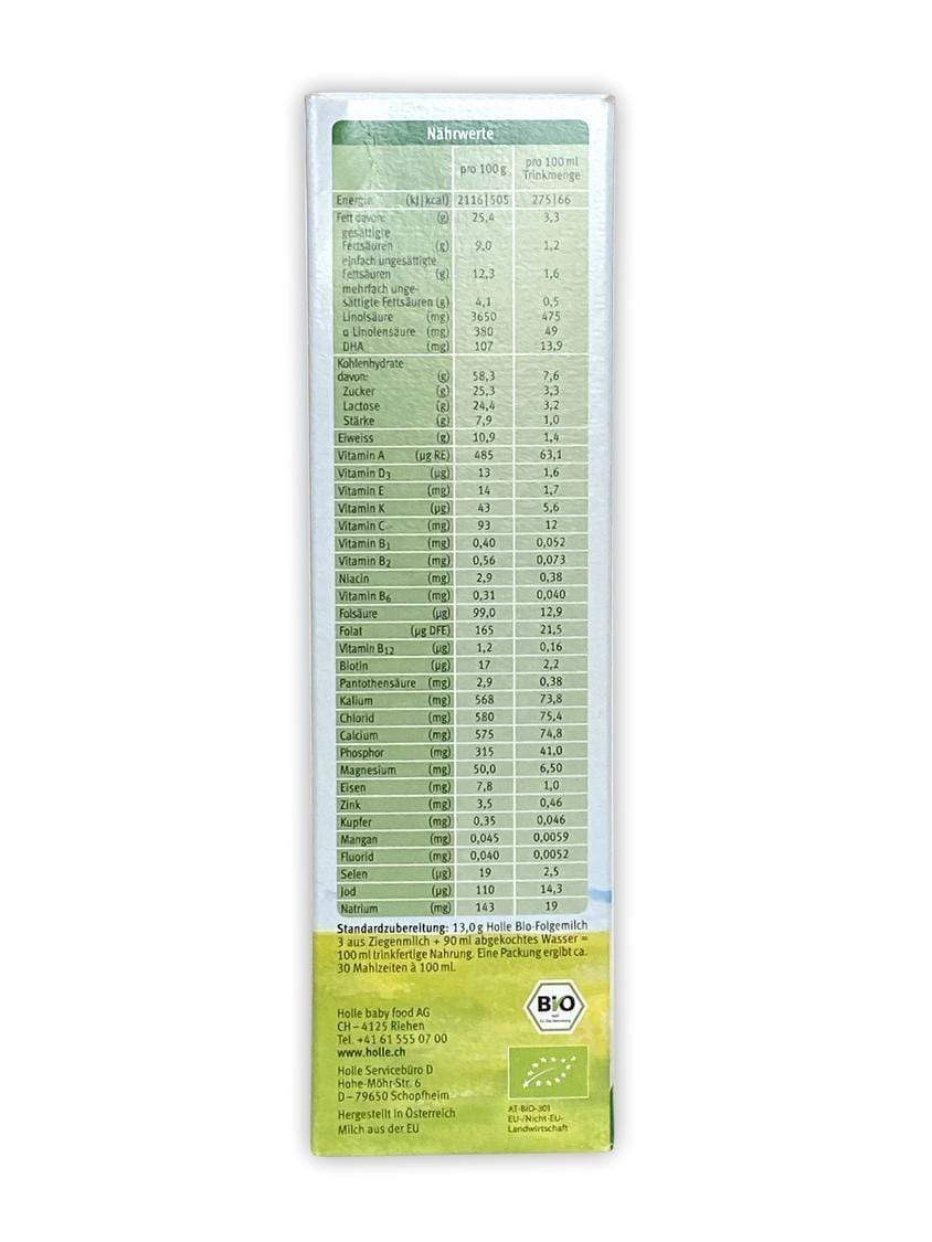 Holle formula ingredients store english