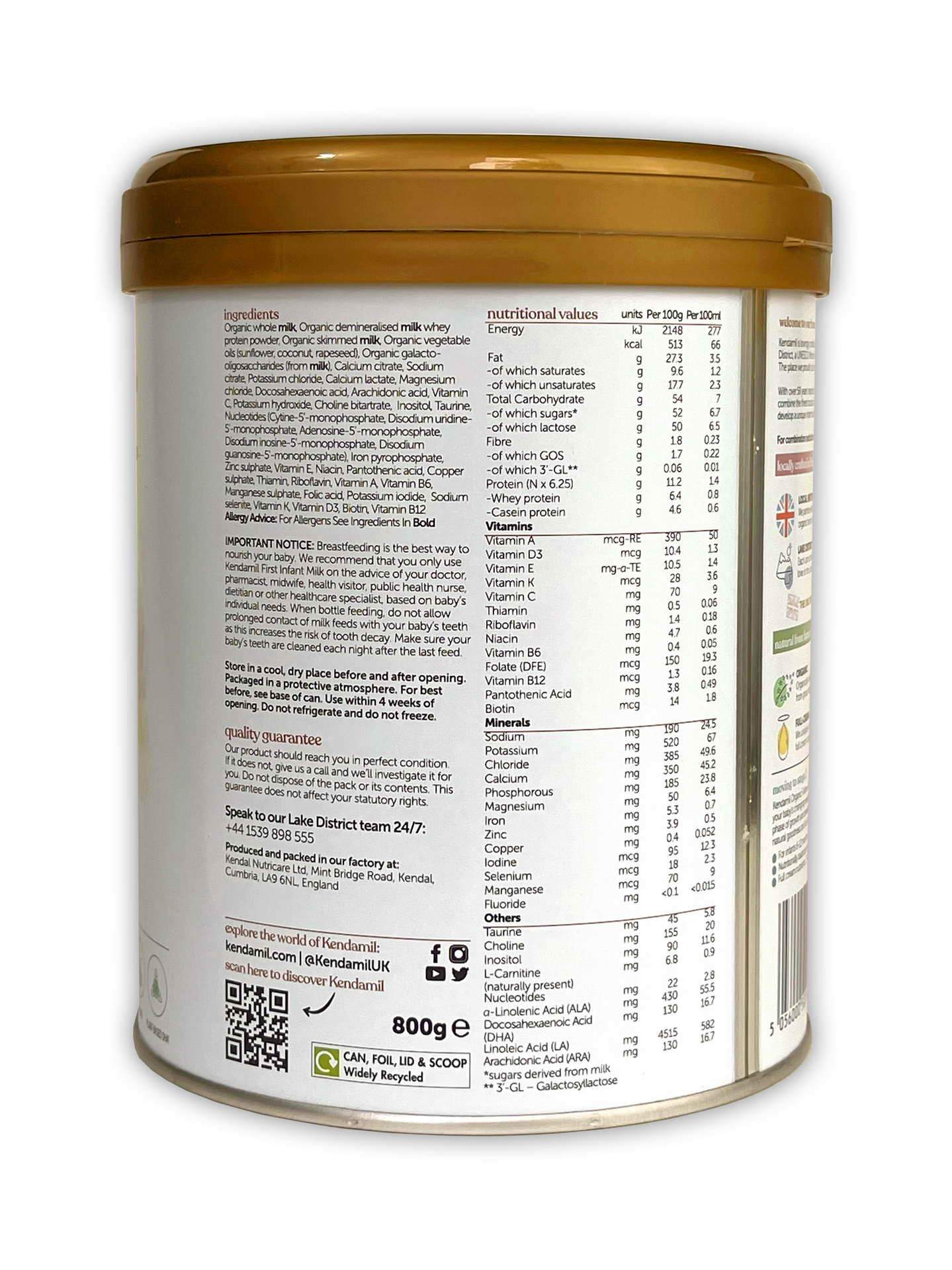 Kendamil organic formula sales